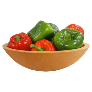 12 Inch Sugar Maple Wooden Salad Bowl Bowls American Farmhouse Bowls
